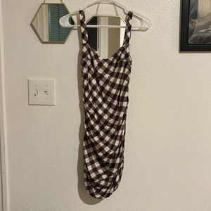 Urban outfitters checked dress